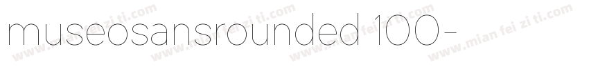 museosansrounded 100字体转换